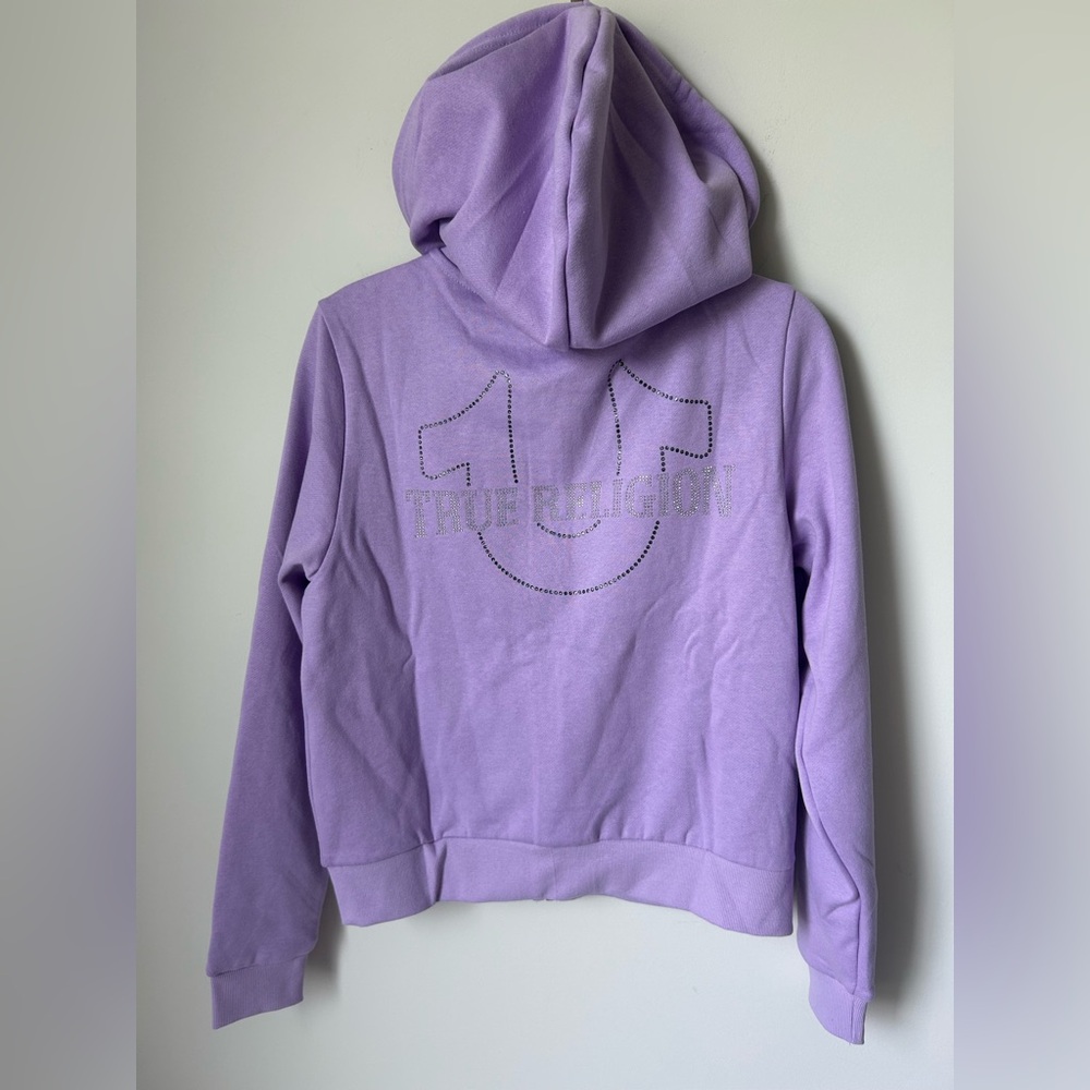 True Religion Purple Zip-Up Hoodie